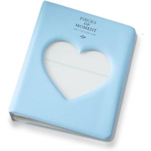 チェキ アルバム チェキ帳 instax mini evo ケース チェキ用 スリーブ(ブルー, ワンサイズ)