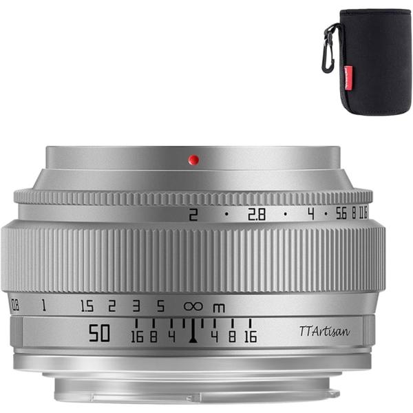 50mm F2 フルサイズ マニュアルフォーカスレンズ 5群6枚 軽量＆コンパクト 10枚羽根( X...