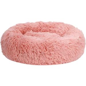 猫 ベッド 犬 ペットベッド 丸型 犬用ベット 洗える 滑り止め ふわふわ L 60cm( ピンク,  L 60cm)｜zebrand-shop