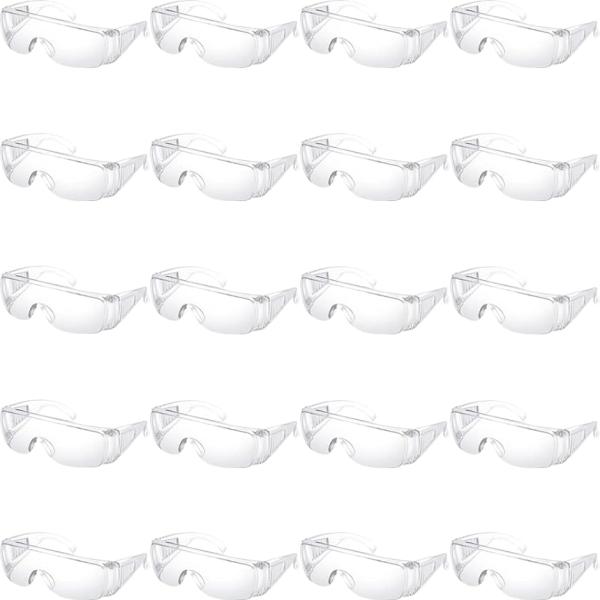保護メガネ 作業用 防塵眼鏡 眼鏡の上から 保護眼鏡 ゴーグル 実験 20個セット