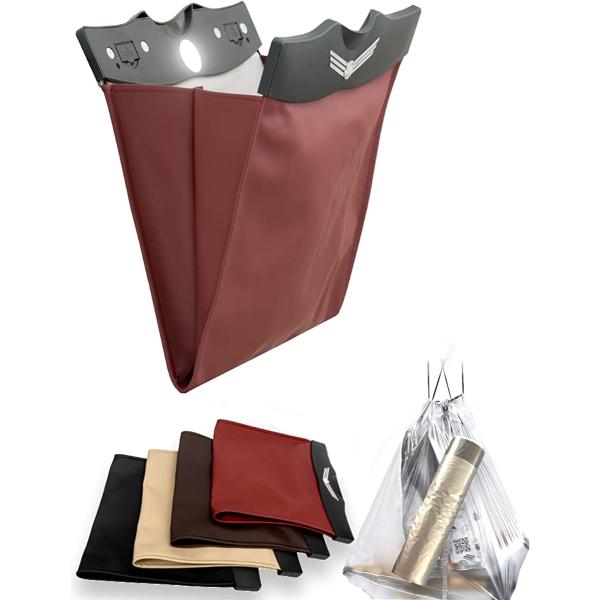 車 ゴミ箱 車用品 便利グッズ 車用ゴミ箱 車載ごみ箱 シートバッグポケット 車内収納 手提げゴミ袋...