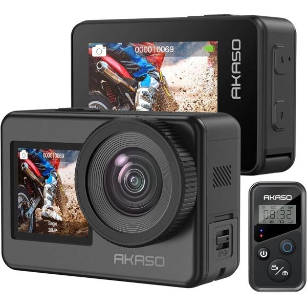 アクションカメラ Brave7 4K ウェアラブルカメラ IPX8 水中カメラ 6軸手ぶれ補正 Wi...