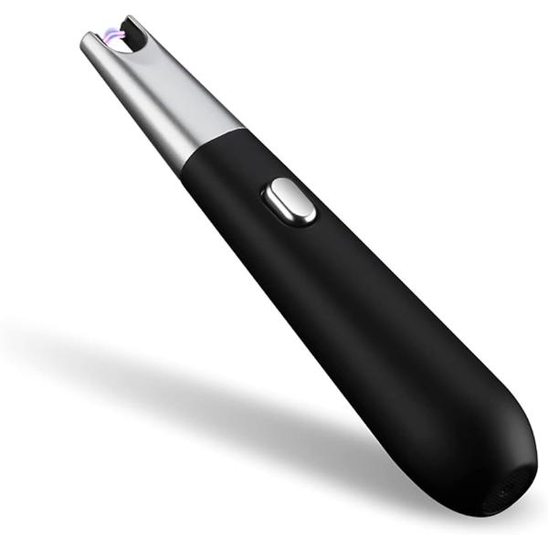 プラズマライター USB充電式 トーチ PEラインカッター( ブラック) 電子ライター