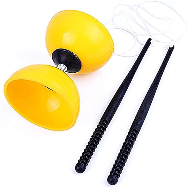 中国ゴマ ディアボロ ジャグリング 大道芸 サーカス ヨーヨー 紐 スティック付き ストリート パフ...