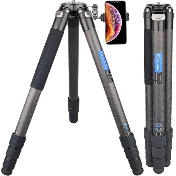 【互換品】カーボン 三脚 コンパクトトラベル三脚 40mmパイプ径 全高1690mm 2024年最新...