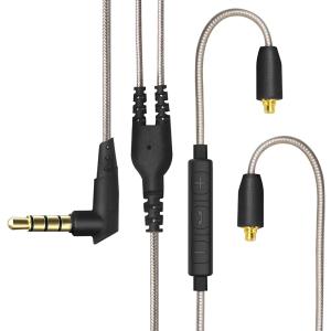 LSDD4 MMCX ケーブル リケーブル SEシリーズ用 リモコン 3.5mm( マイク