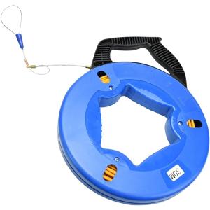 通線ワイヤー 30m 収納ケース付き 通線工具 屋内通線