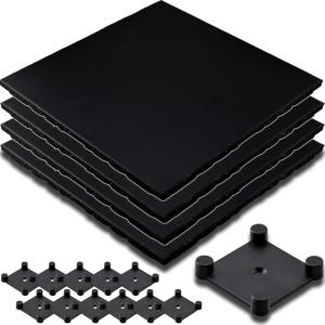ジム マット トレーニング フィットネス フロア 床(4枚, 50cmx50cm