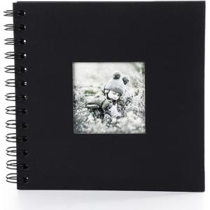 スクラップブック アルバム 手作り 黒台紙 手作りアルバム 書き込み