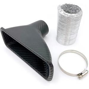 汎用 ドライ カーボン 風 エアインテークダクト ブレーキ
