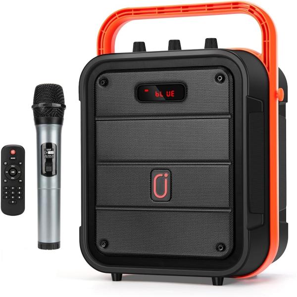 スピーカーセット 拡声器 ワイヤレスマイク1本 Bluetooth 5.0対応 充電式(JYX-61...