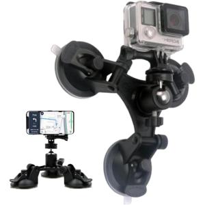 カメラ スマホ マウント 固定 吸盤式ウェアラブル アクションカメラ デジタルカメラ( Black)｜zebrand-shop