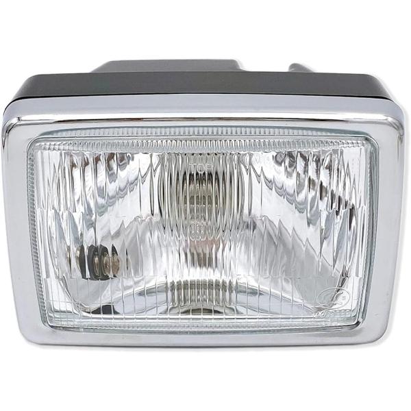 【互換品】 汎用 CB125T FTR250 FT400 FT500 ガラスレンズ 角目 ヘッドライ...