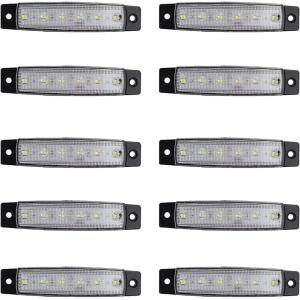 サイドマーカー ランプ LED トラック デコトラ ドレスアップ 高輝度 防水 IP65 12V ホワイト10