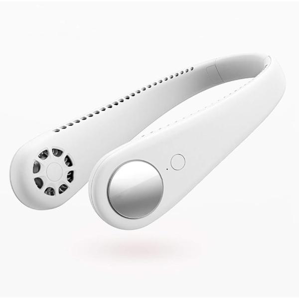 扇風機 首掛け ハンズフリー ポータブル 角度調整 3段階風量調節 おしゃれ ミニ扇風機 USB 1...