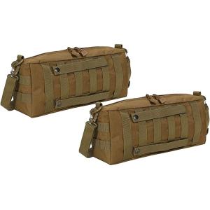 サバゲー バッグ 2個 セット MOLLE モール システム サイド ポーチ 小物入れ カジュアル(...