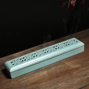 79 線香皿 横置き香炉 香立て 陶器 線香入れ お香立 日本香対応