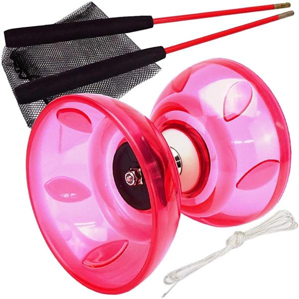 初心者さんも扱いやすい ディアボロ 中国ゴマ 大道芸 ジャグリング( レッド)