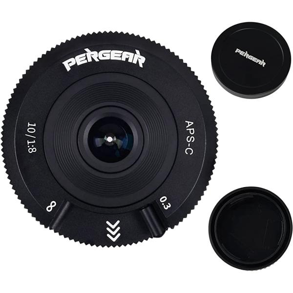 10mm F8 レンズ 超薄型パンケーキレンズ 小型 マニュアルフォーカス広角レンズ( Panaso...