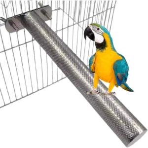 爪磨き 鳥かご とりかご インコのかご 止まり木 ケージ 文鳥 ゲージ ステンレスみがき とまり木 1本(2.5cmx30cm， 1本)
