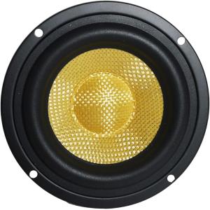 F-LINE SZKE-115 8ω 10cm フルレンジスピーカー / 10センチ 小型スピーカーユニット(黄,