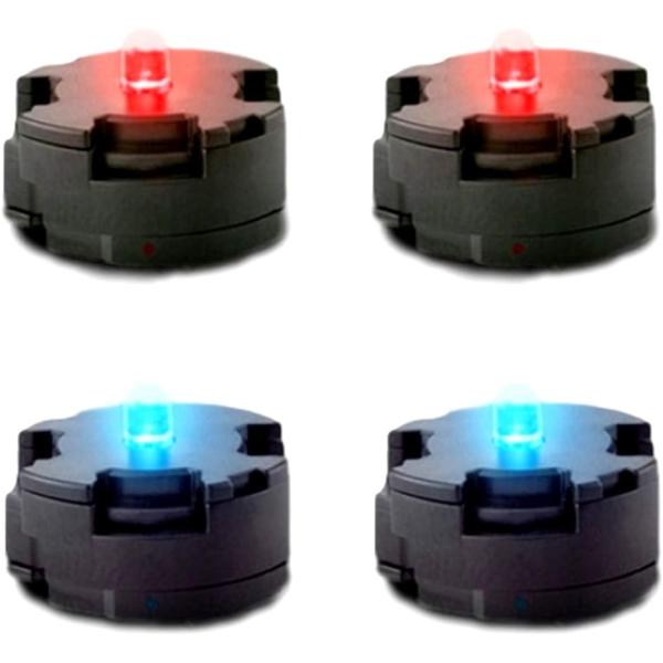 ロボット プラモデル カメラアイ LEDユニット 赤青各2個入 電飾 ラジコン ジオラマ 赤2・青2...