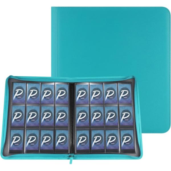 スターカードカードファイル 12ポケット 480枚収納( 水色)