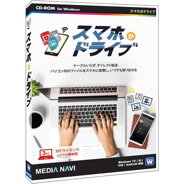 スマホとパソコン 無線で繋ぐ 写真 動画 データ保存 ワイヤレスドライブ化 MDM