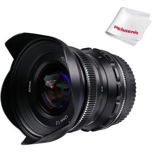 12mm F2 広角マニュアルフォーカス単焦点レンズ APS-C Fuji Xマウントカメラ対応( 黒,  Fuji Xマウント)