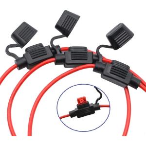 自動車用 ヒューズホルダー ミニブレード コード付き 防水タイプ 3個セット