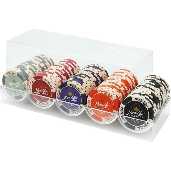 cam ポーカー チップセット カジノ トランプ ボードゲーム 重厚感 5種類 100枚セット( 5...