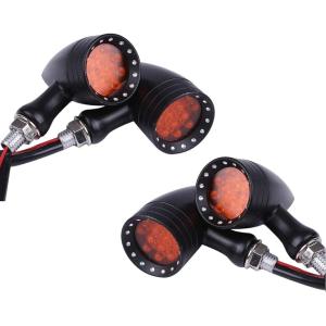 真鍮 LEDウィンカー 4個 ブラス ビンテージ BRASS ハーレー ショベル