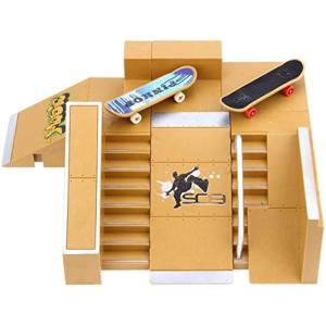 指スケ スケートパーク キット 5パーツ Bグリーン カッコよく メイク