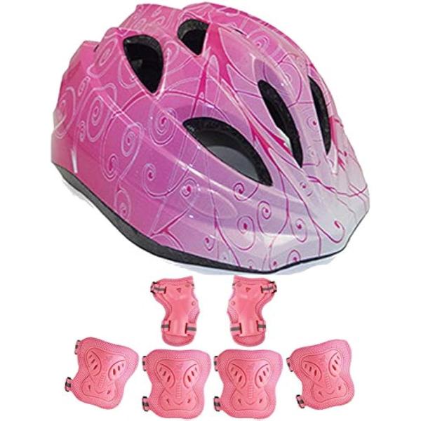 子供用 ヘルメット 自転車 キッズ 軽量 サイズ調整可能 男の子 女の子 サイクリング( ピンクドリ...