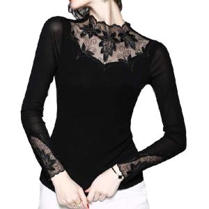 フラメンコ 花柄レース ボレロ ブラック フリーサイズ 2343bb : emika