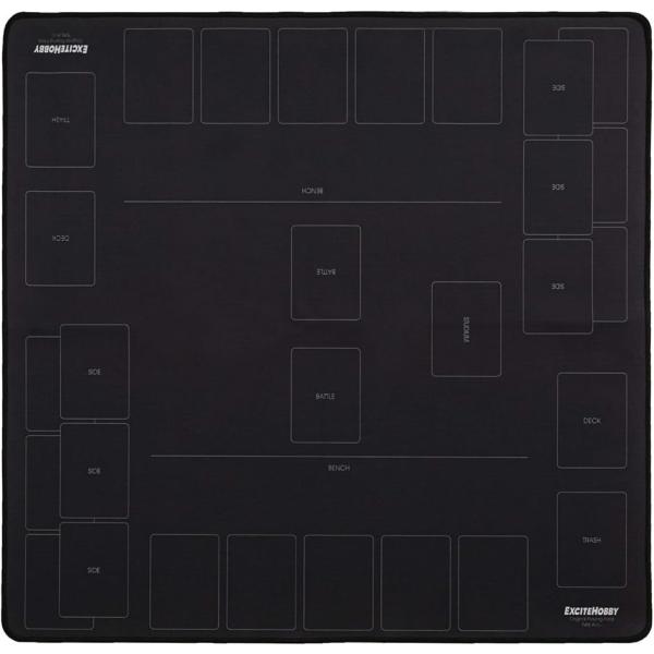 EXCITE HOBBY プレイマット シンプルデザイン カードゲーム ラバーマット バトルフィール...