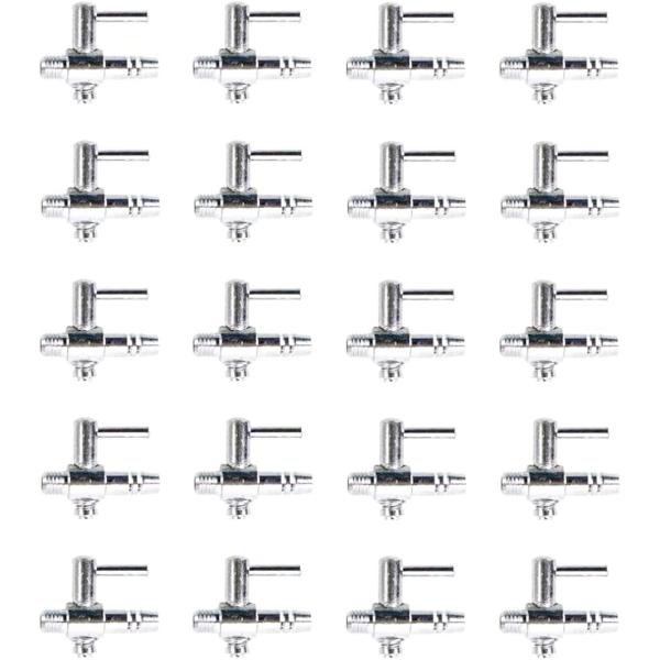 エアチューブ 用 一方コック レバー バルブ 分岐 管 水槽 エアー量 調整 A:片ネジx20個 M...