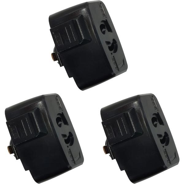 ライテック ライティングレール用抜止コンセント 配線ダクトレール用プラグ 引掛けシーリング(1)黒い...