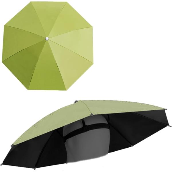 帽子傘 かさ帽子 頭にかぶる傘 折りたたみ ハンズフリー 雨傘 日傘 釣り傘 傘帽子 コンパクト 被...