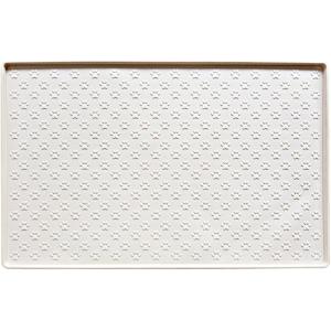 犬 トイレトレー トイレマット 食事マット シリコン 滑り止め 溢れ止め(ホワイト,  60x80c...