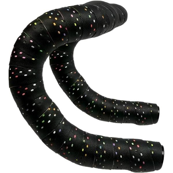 自転車 バーテープ ドロップ ハンドル ロードバイク エンドキャップ付き (レインボー,  長さ21...