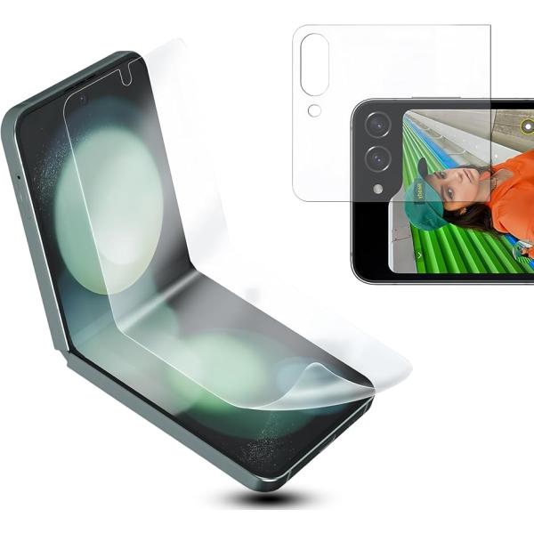 1枚 アンチグレア＆指紋認証対応Galaxy Z Flip 5フィルム 保護フィルム TPU素材 3...