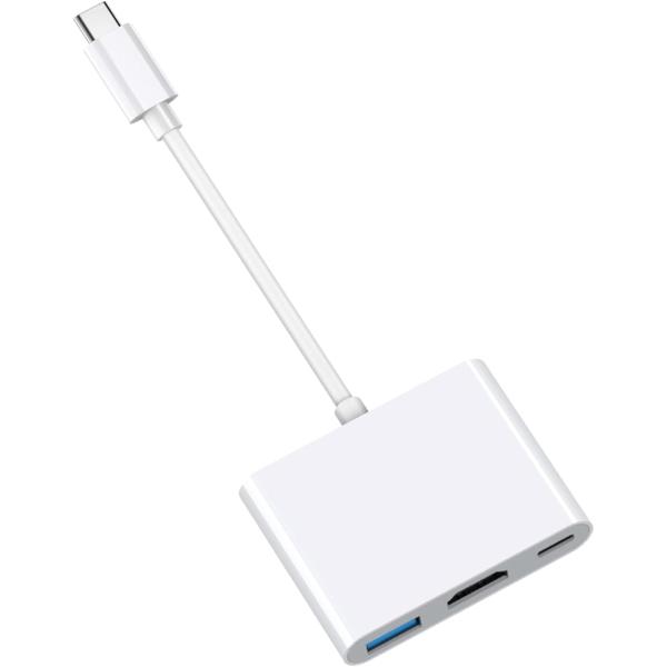 USB Type-C HDMIアダプタ USBタイプC 4K HDMIポート+USB 3.0ポート+...
