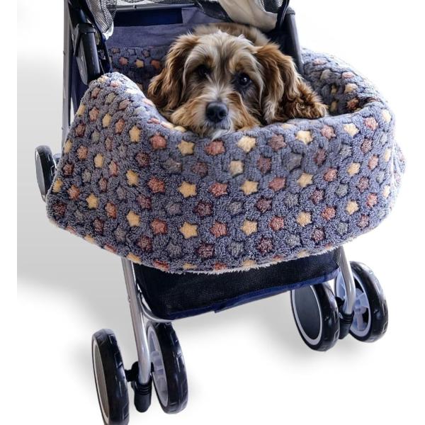 ペットカート クッション あごのせクッション 約60-80-3cmサイズ 取り付け取り外し簡単 (エ...