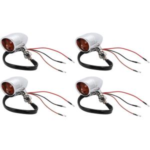 【互換品】nakira バイク ウインカー 4個 カスタム ポジション付き アメリカン シャドウ ド...