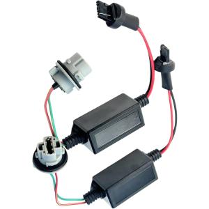 【互換品】 ハイフラ 防止 抵抗器 T20 6オーム LED ウインカー シングル ソケット 12V 20W 2個(2個・黒)