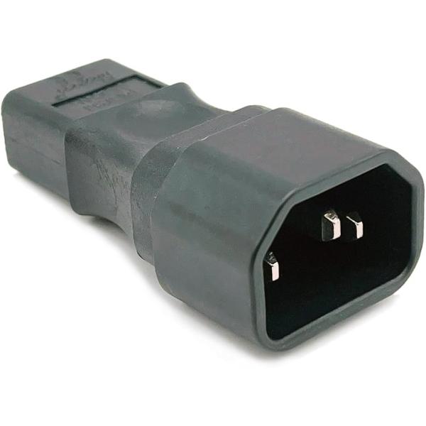 【互換品】 2P 3P変換プラグ C14 C9 3極オス 2極メス ACアダプタ ビンテージ AC電...