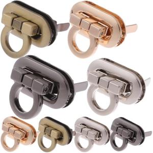 バッグ用留め具 6セット かばん 差し込み錠 バッグパーツ バッグ用