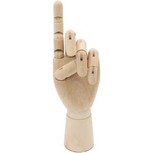 デッサン人形 手 マネキン 木製 ハンドモデル ディスプレイ 絵画スケッチ 模型( 女性/左手)