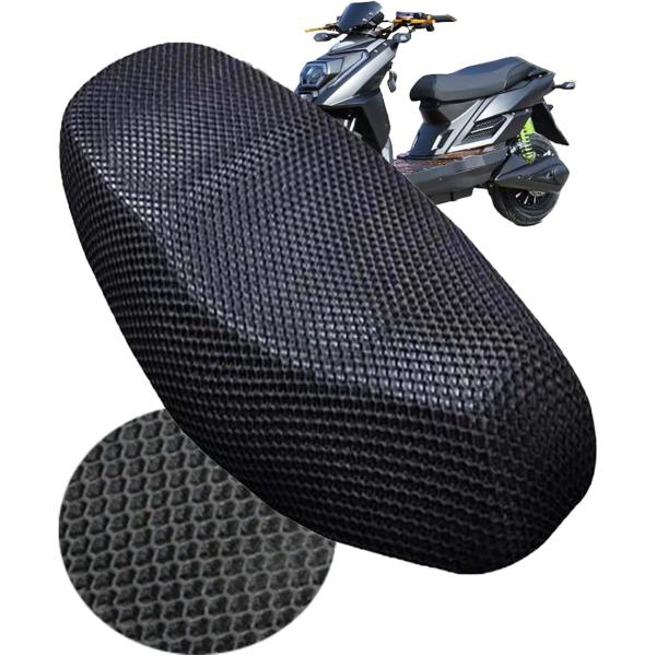 バイクシートカバー メッシュ 原付 スクーター オートバイ 通気 ポリエステル ブラック 75x55...